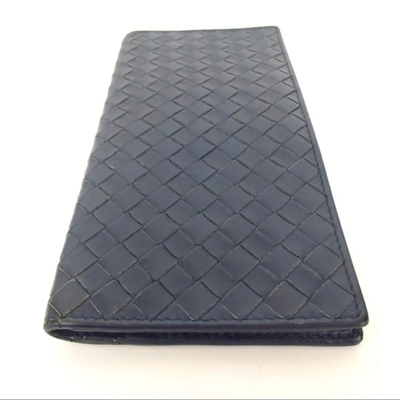 AUTH Bottega Veneta Bifold Wallet Blue - Picture 4 of 8